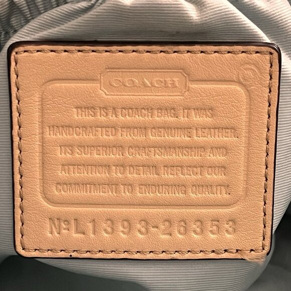 Coach Tan Diaper Baby Bag Tote Purse Pockets Changing Pad NO Shoulder Strap - Picture 12 of 16